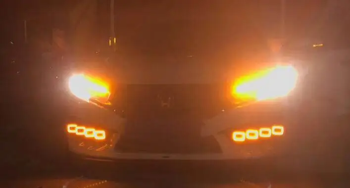 Новейший дизайн функция пропускания желтого сигнала 12 В автомобильные DRL