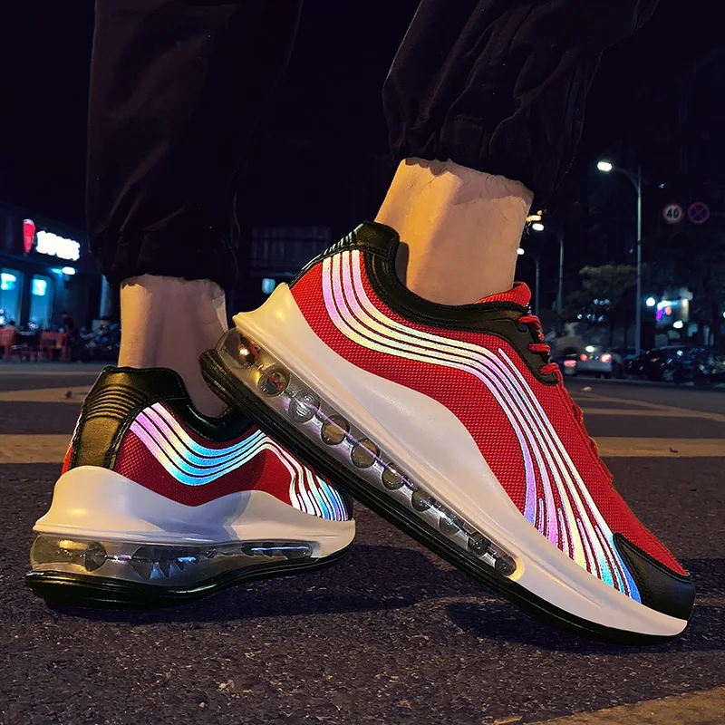 Мужская Спортивная обувь для бега Шокирующая поглощающая спортивная кроссовки