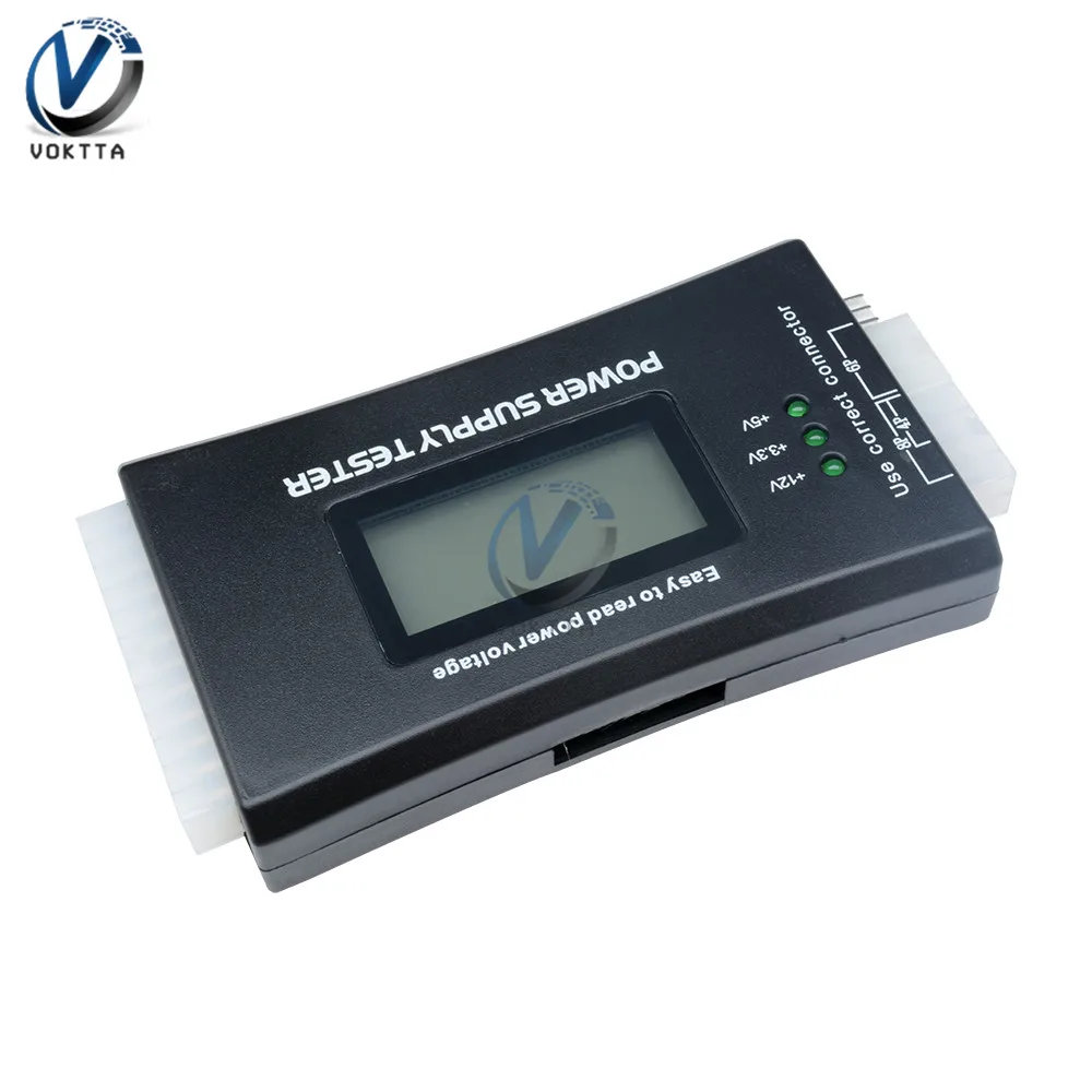 Цифровой тестер батареи с ЖК дисплеем измеритель источника питания 20/24 Pin ITX ATX BTX
