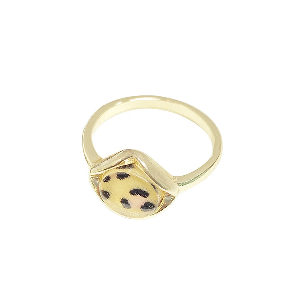 

Han Edition Of Fashionable Individual Character Creative Design Leopard Grain Accessories Women Exquisite Gift Ring