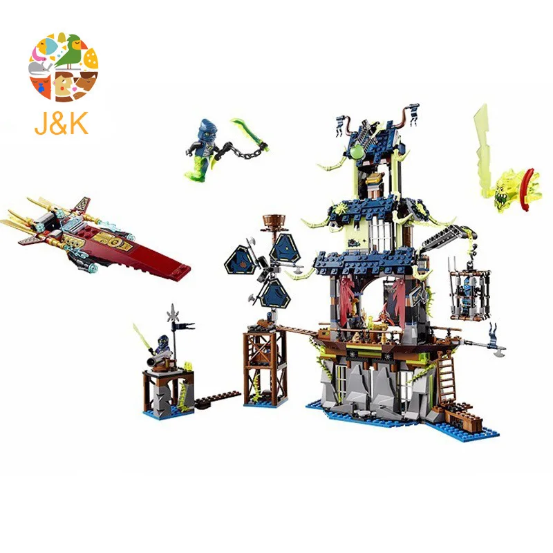 70732 1069 шт серии ниндзя Stiix Ghost Dragon Base Batttle корабль лодка строительные блоки