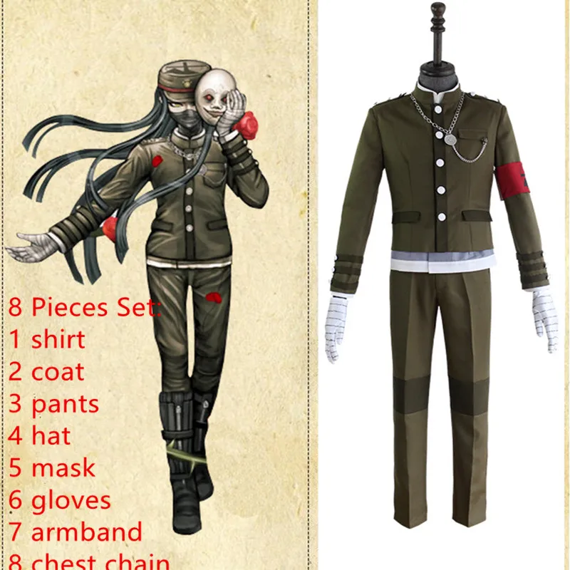 Danganronpa V3: Killing Harmony Korekiyo Shinguji костюмы для косплея в наличии Рождественская форма на