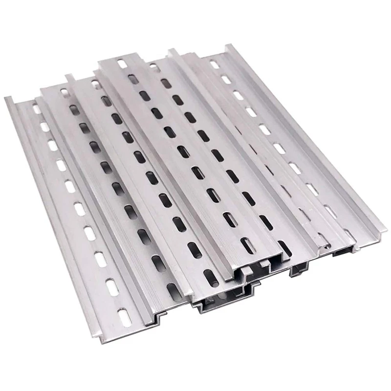 10 шт. DIN Rail прорезанный алюминиевый 8 дюймов длиной 35 мм шириной 7 5 мм|Детали