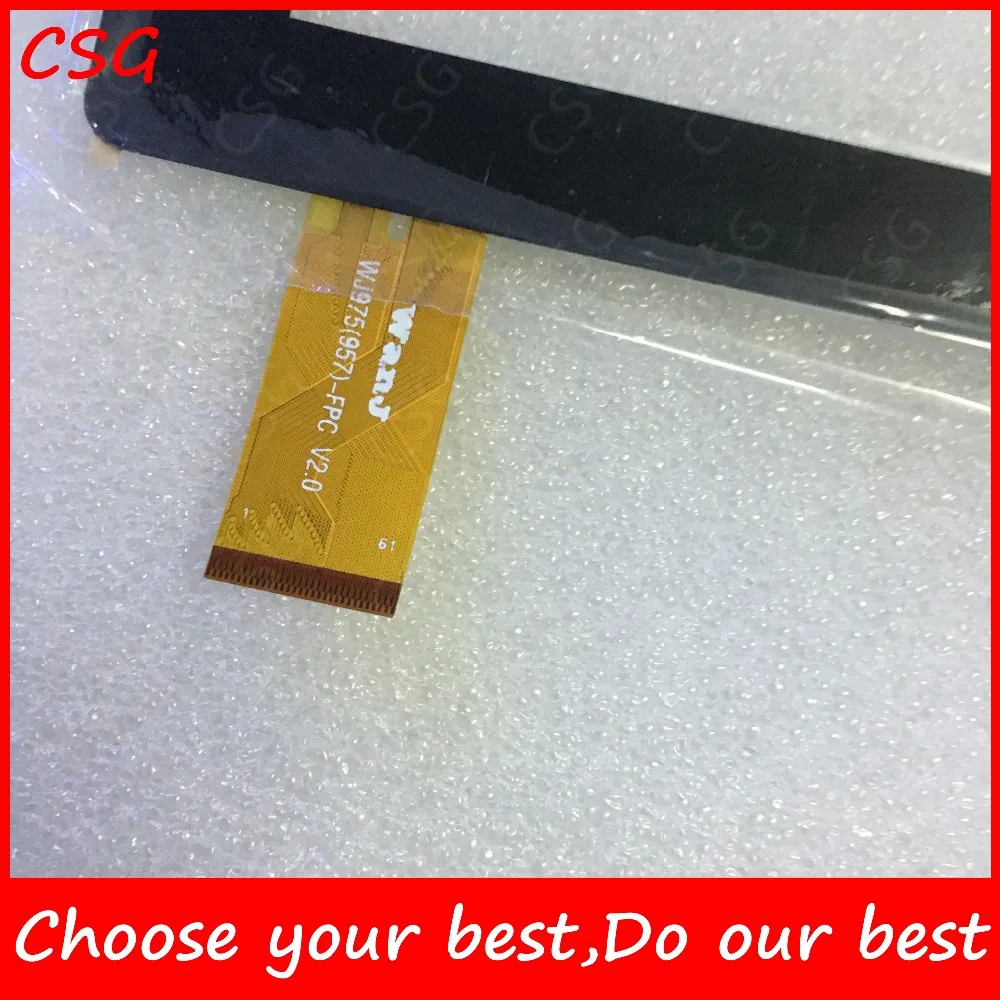 

Black New 100% For WJ975(957)-FPC V2.0 10.1'' Inch Touch Screen Panel Digitizer Sensor Repair Replacement Parts WJ975(957)-V2.0
