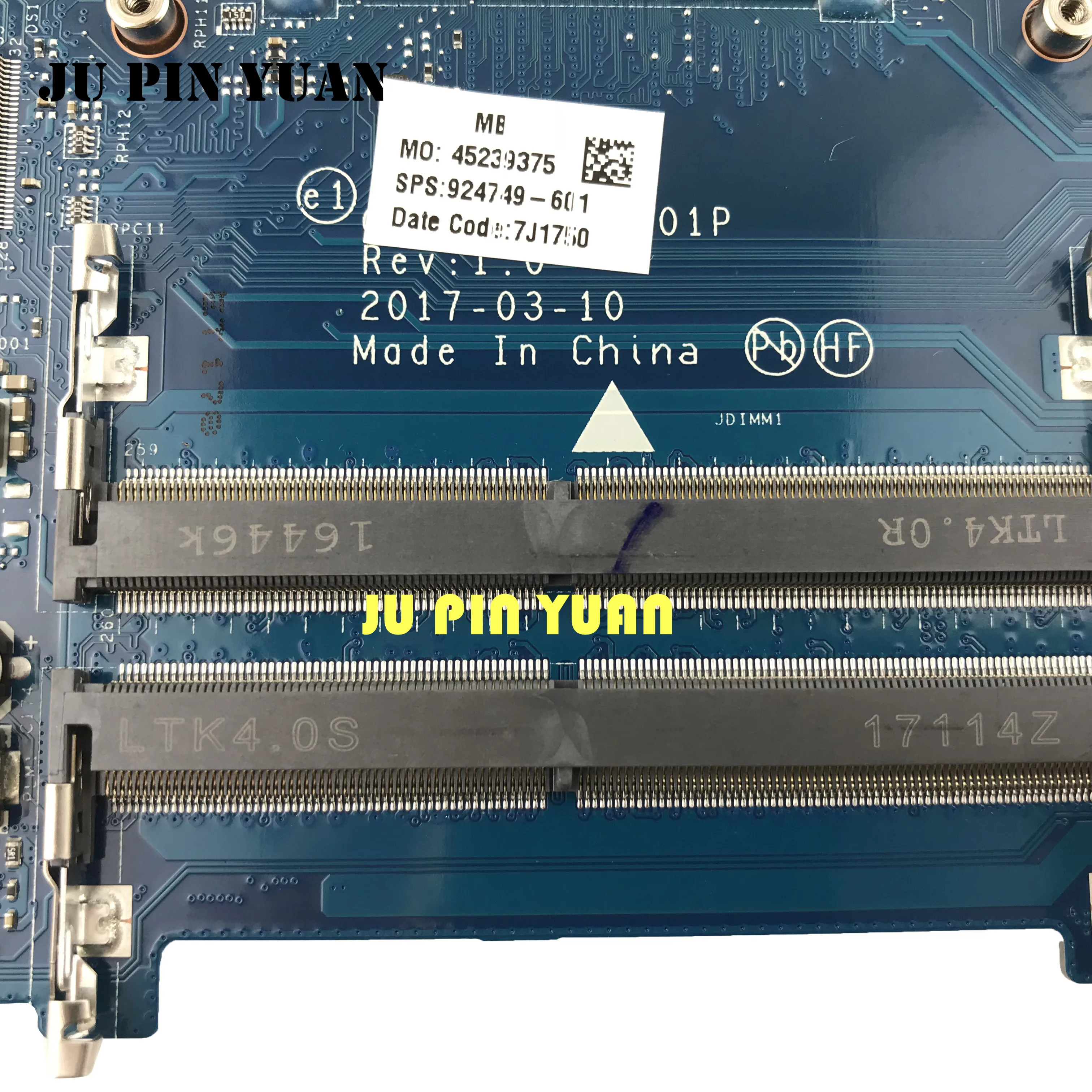 924749 601 501 LA E801P для HP 15 BS BS033CL материнская плата со стандартным процессором 100%