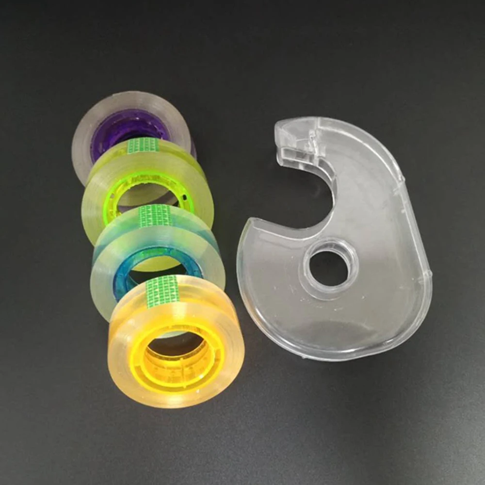 1 шт. Прозрачная Клейкая Лента Диспенсер резак держатель японские канцелярские