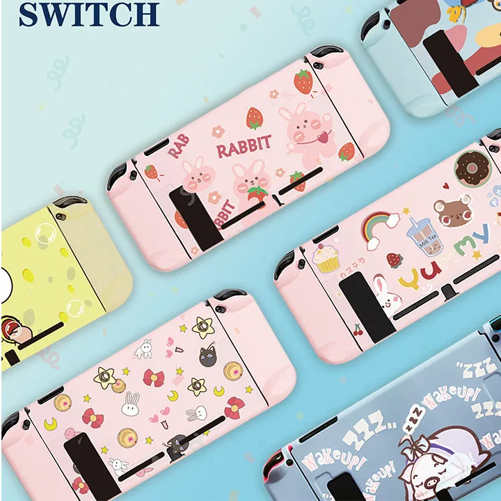 

Newest Strawberry Rabbit Cute Soft Protective Shell Cover Case for Nintendo Switch Joy-Con Anti-fall Game Console Case