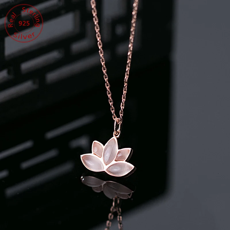 

Мода цветок лотоса темперамент ожерелье милое романтическое ожерелье для девушек и женщин, подарки ко дню Святого Валентина