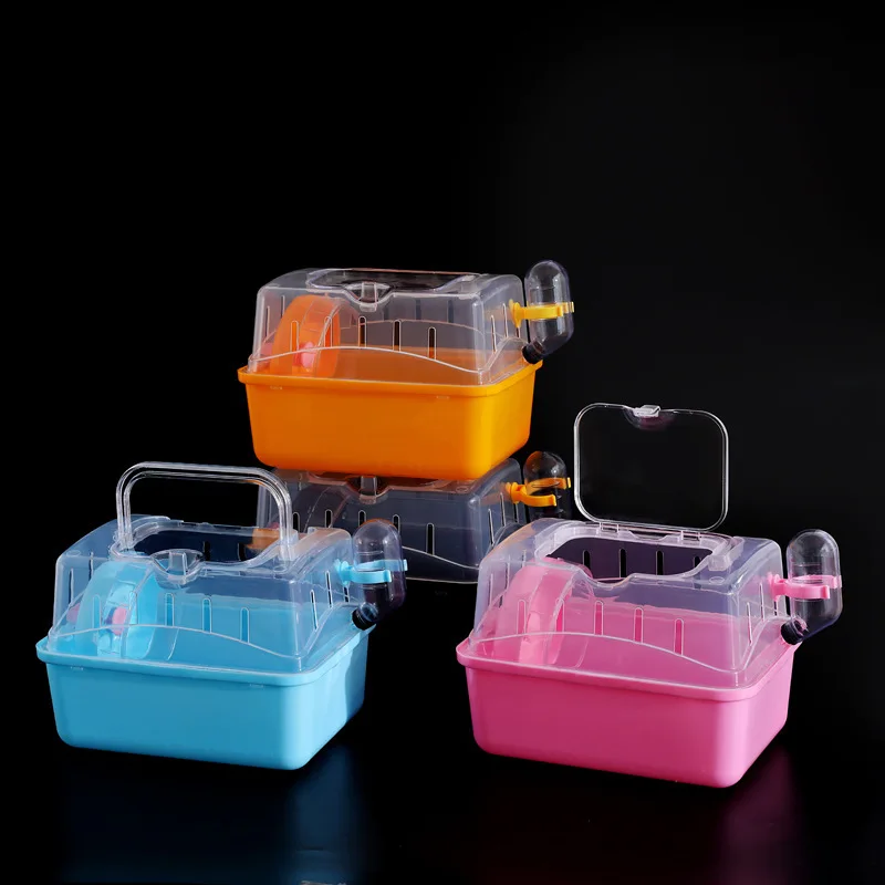 

New Hamster Cage Full View Sky Window Small Garden Single Story Villa Hamster Golden Silk Bear Hedgehog Go Out To Carry Things