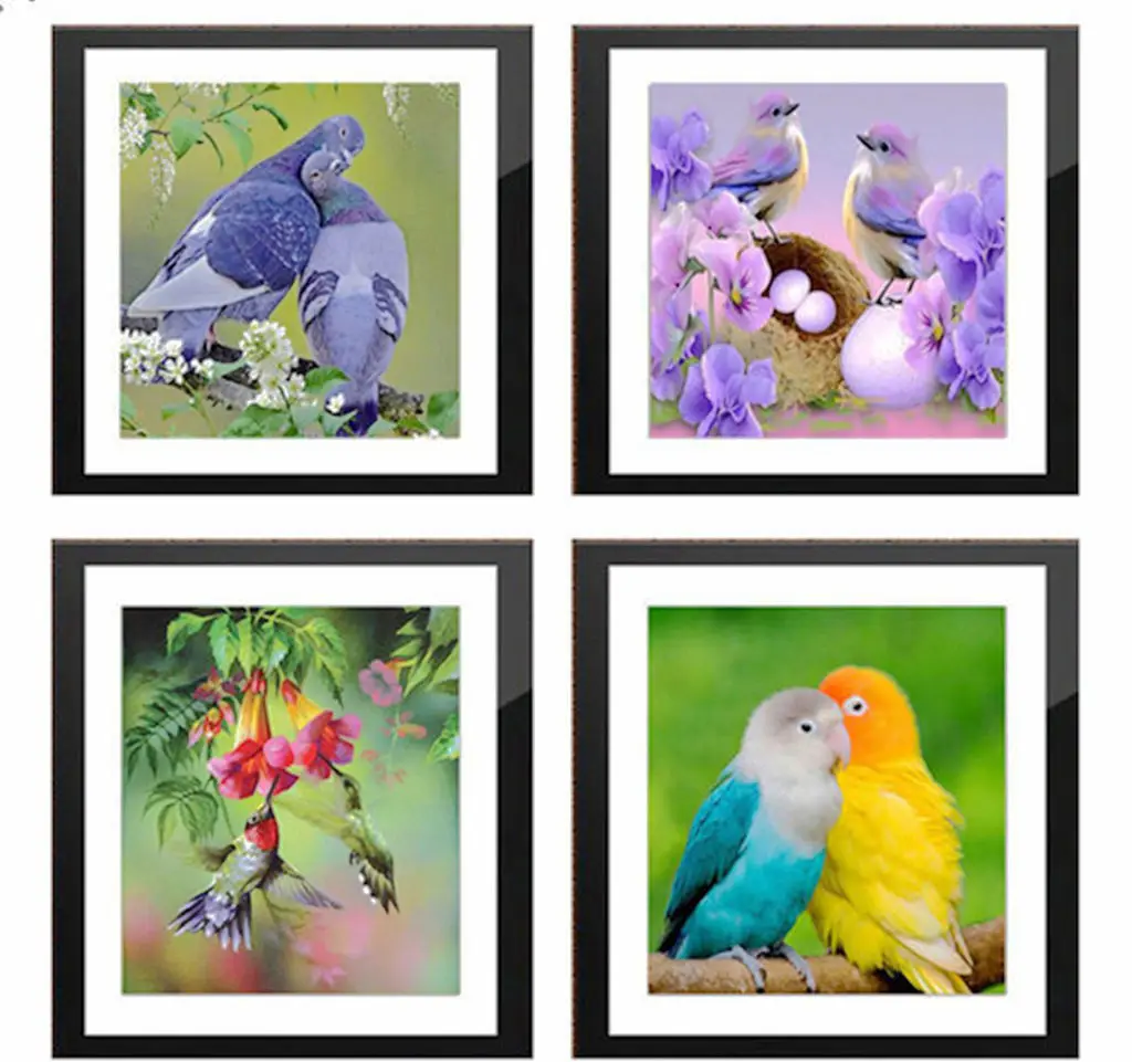 

DIY5D diamond painting complete set of animal bird series cross stitch3D Mosaic painting room decoration diamond embroidery gift