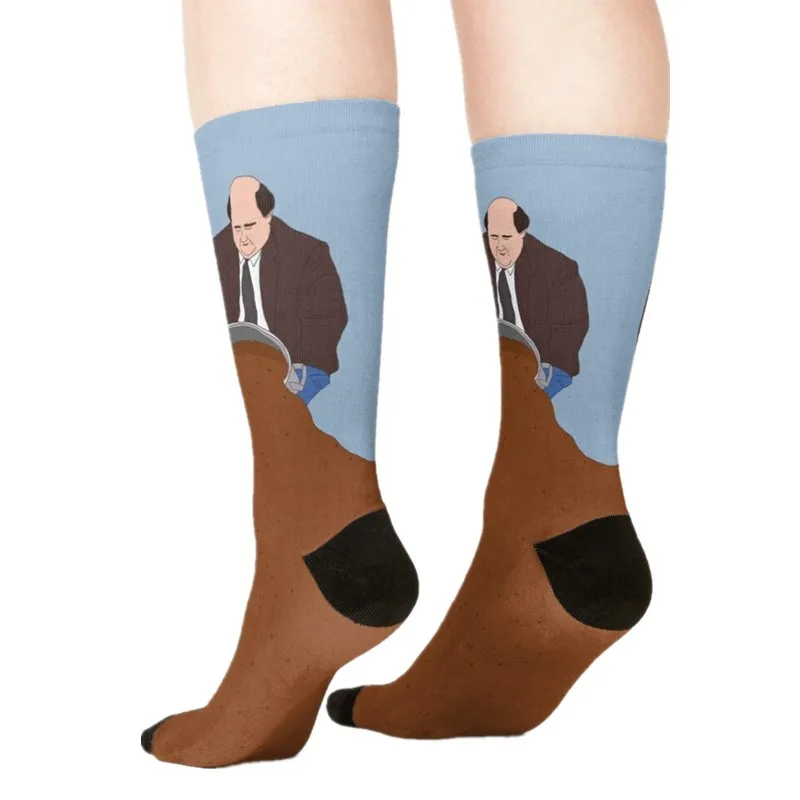 

2021 Women's socks kawaii Retro Style Skiers Printed Socks Woman harajuku Happy Funny Novelty cute girl gift Socks for women