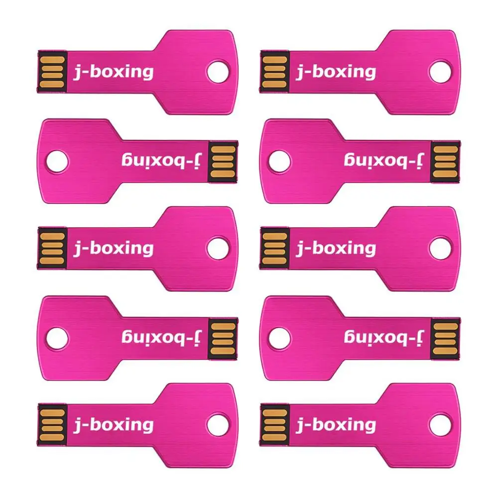 USB флеш накопители J boxing в форме ключа 10 флэш накопитель для ПК Mac 1 ГБ 2 4 8 16 32 ГБ|USB