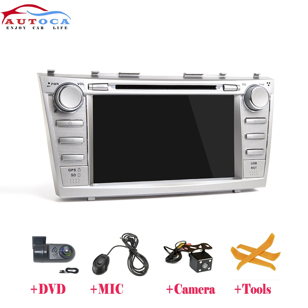 

IPS Android 10 2 DIN CAR Multimedia DVD PLAYER For Toyota Camry 2007 2008 2009 2010 GPS Navigation Radio Screen Stereo Head Unit