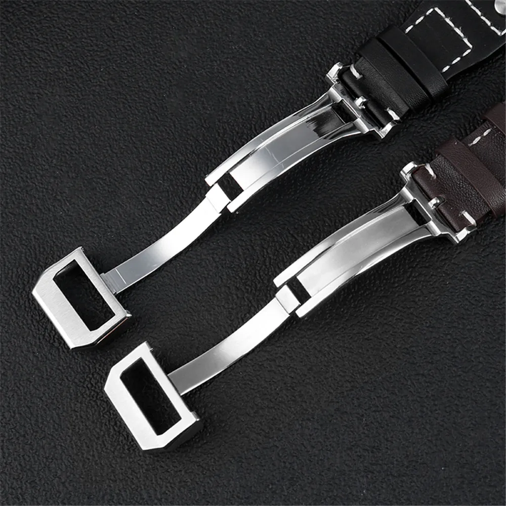 21mm 22mm Genuine Leather Strap for IWC WATCHES BIG PILOT SPITFIRE TOP GUN MARK18 Men Replacement Calfskin Watch Band Bracelet