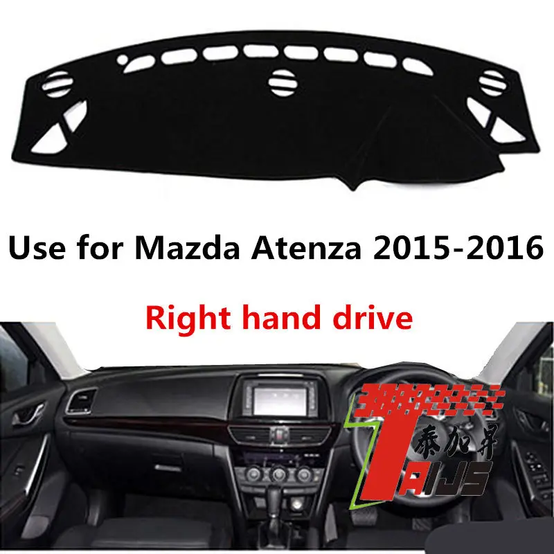 

Taijs 3 Colours Right Hand Drive Good Polyester Fiber Car Dashboard Cover Fit Dash Mat for Mazda Atenza 2015 2016 Perfect Model