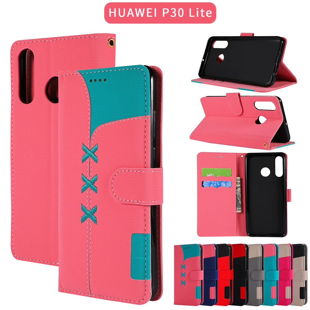 Для huawei P30 P20 Pro Lite mate 20 чехол из искусственной кожи с держателем для карт Складная