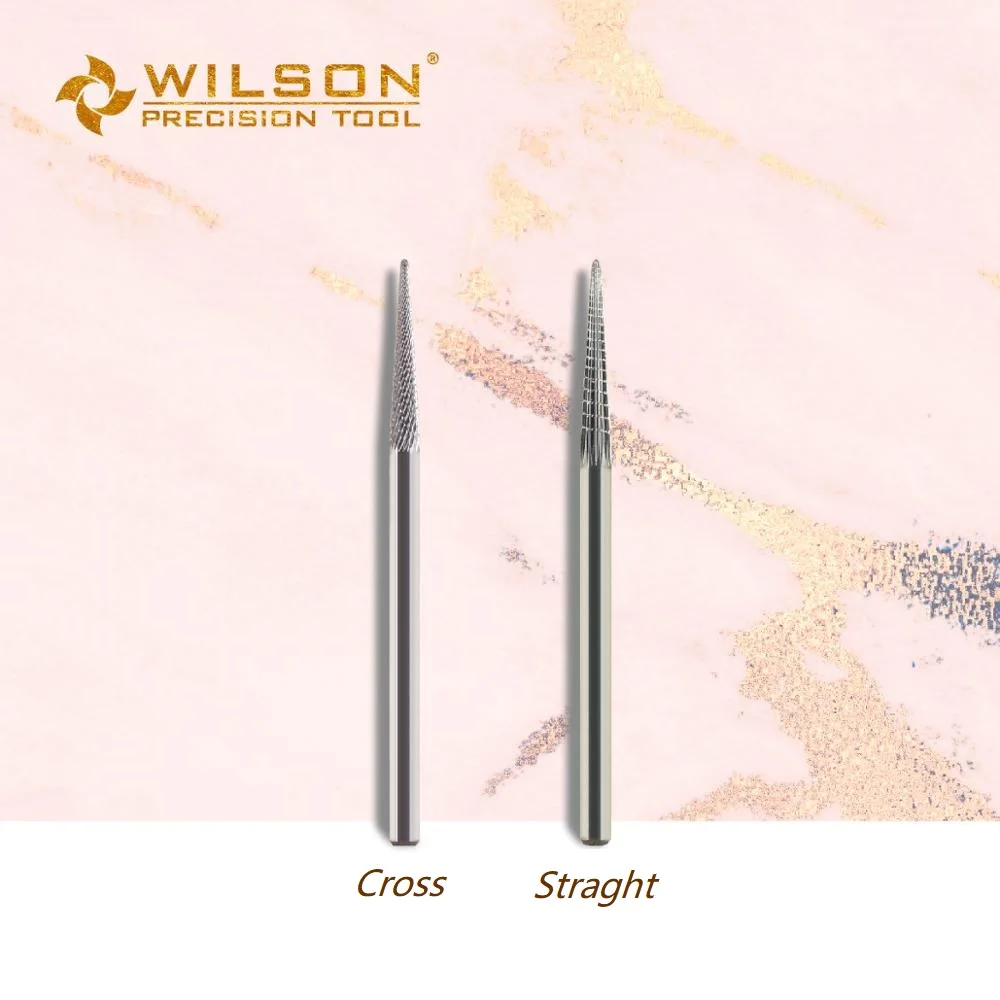 Sharp Conical Shape - WILSON Carbide Nail Drill Bits