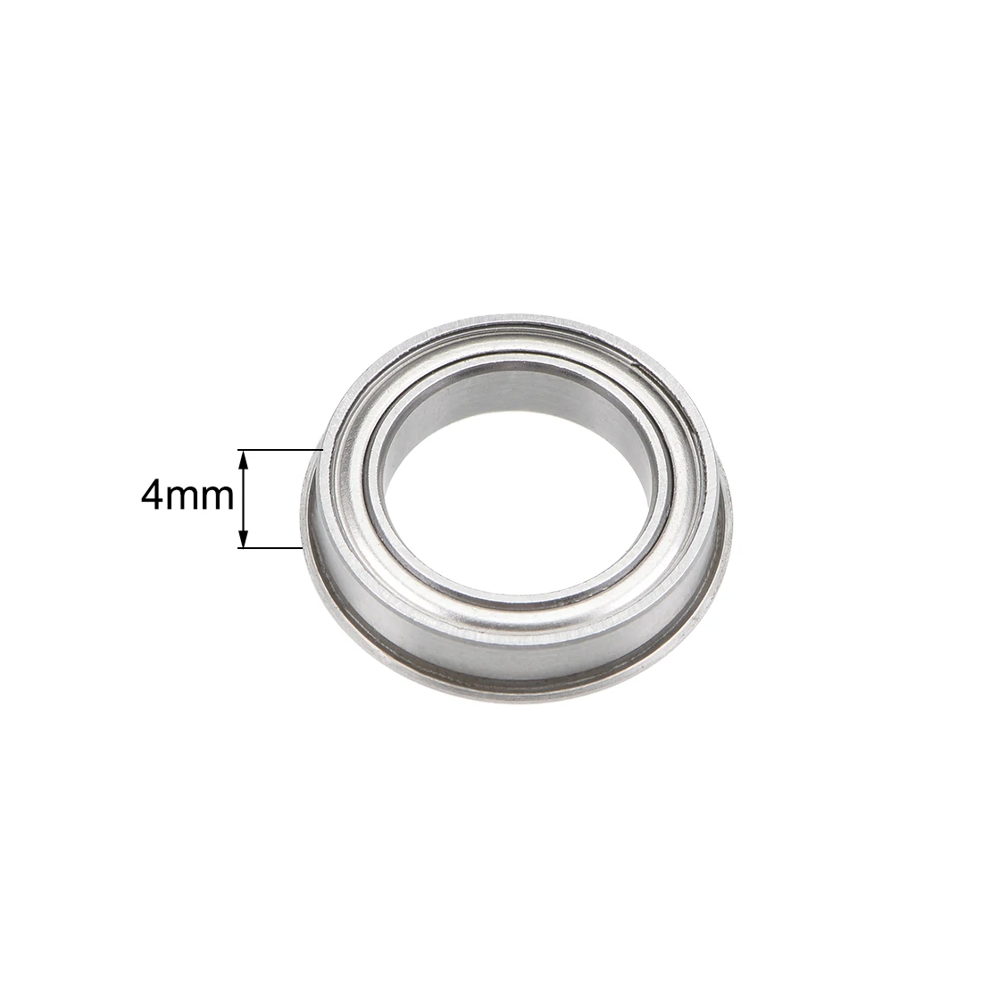 

uxcell F6701ZZ Flange Ball Bearing 12x18x4mm Shielded Chrome Bearings