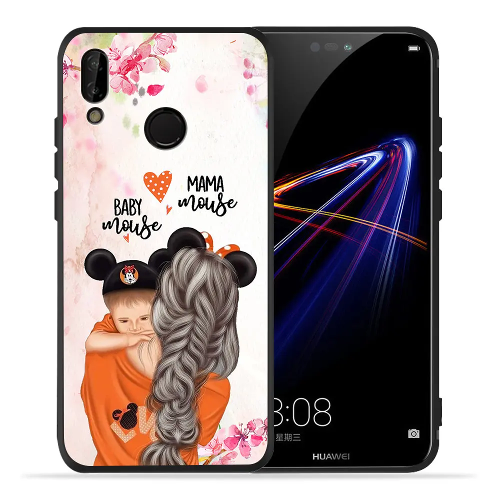 Girl Baby Mom Queen Princess Mama Mouse Prince DIY Custom Phone Case For Huawei Mate 30 Pro 10 20 Lite P Smart Silicone Cover |