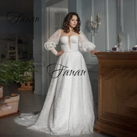 sexy square collar deep v wedding dress long sleeve backless spotted bridal gown robe de soir%c3%a9e de mariage %d0%bf%d0%bb%d0%b0%d1%82%d1%8c%d0%b5 plus size