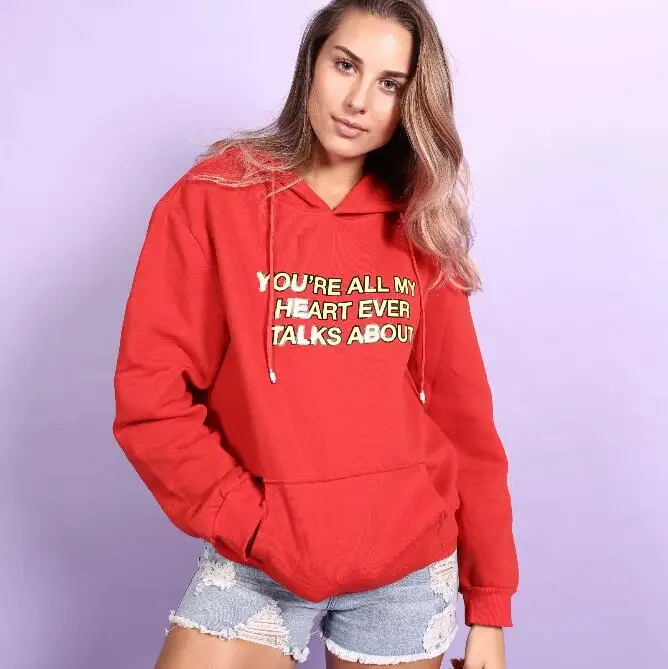 

HEARTS TALK HOODIE,sweatshirt