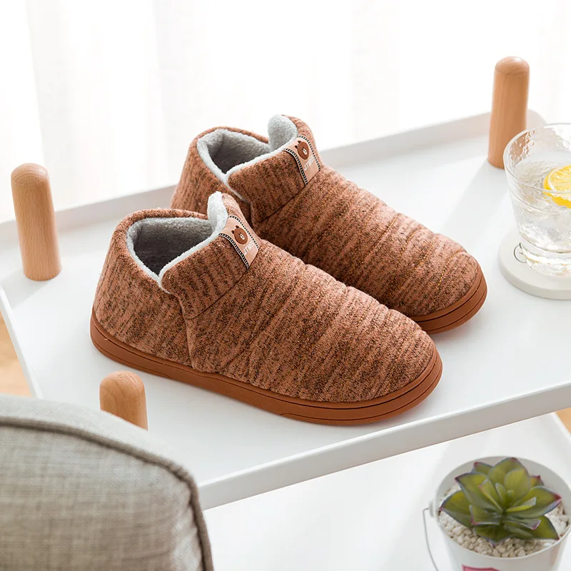 

indoor outdoor slippers womens Slippers for men women Warm non-slip snow boots winter Home indoor shoes best slippers for sweaty