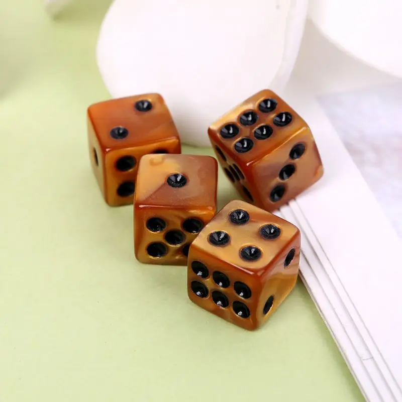 

25 Pcs/Set Game Dice Number 12 Square Stripe Creative Dices Party Club Games Lover Gifts For D & D Dungeon Desktop Table D5QD