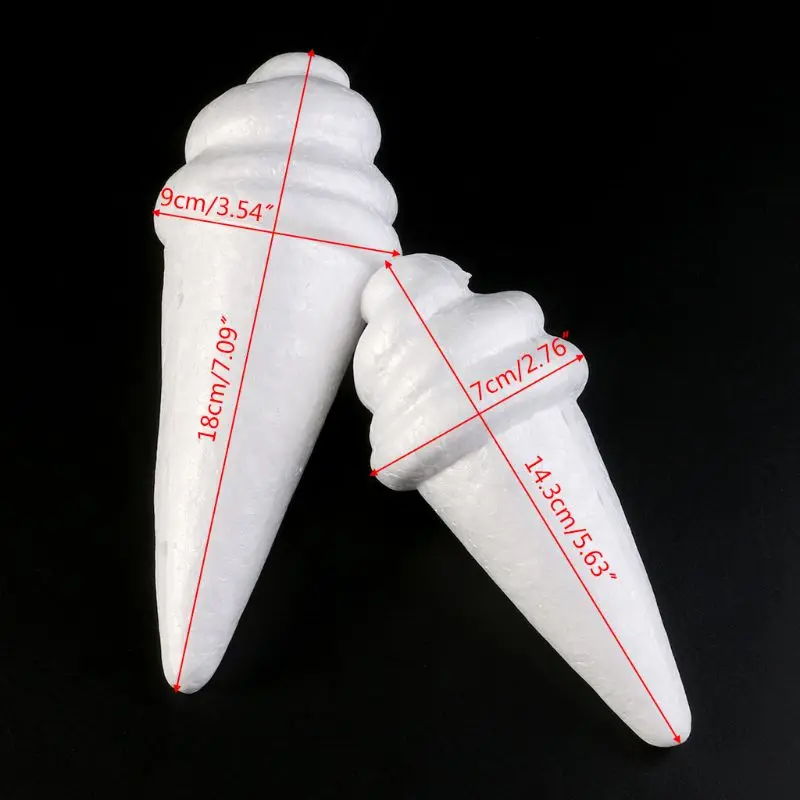 Пустышка из пенополистирола для торта манекен моделирования формы мороженого