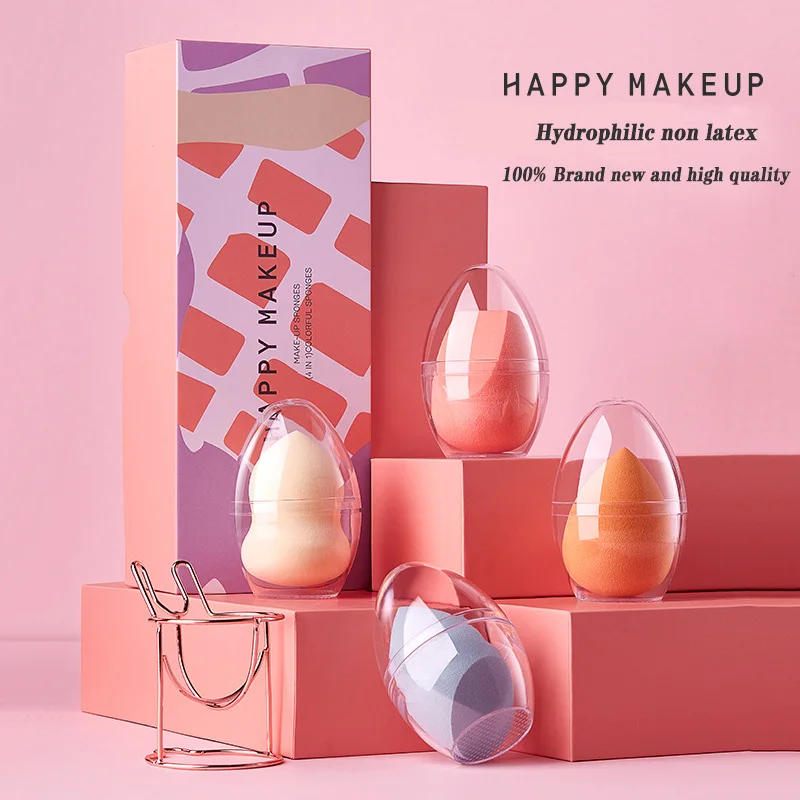 Косметическая губка для макияжа основы под макияж пудра в форме капли мягкая