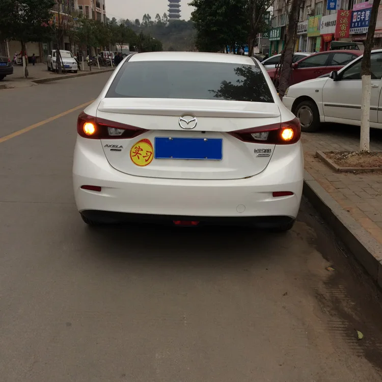 Спойлер для Mazda 3 2014 2019 спортивный спойлер AXELA из АБС пластика автомобильное