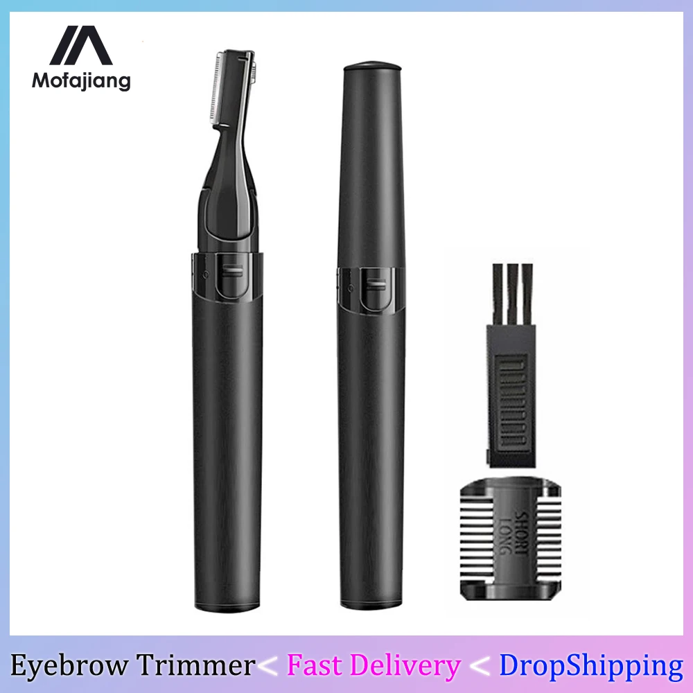 Женский Портативный электрический триммер для бровей безболезненное удаление