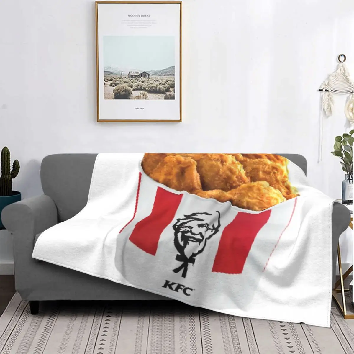 

Kfc-Manta de cubo para cama quadros, colcha, toalla, manta para recién DOS
