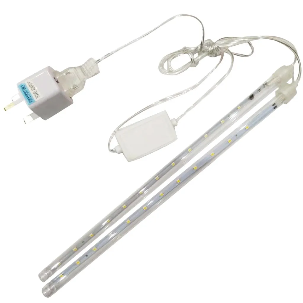 Светодиодная гирлянда метеоритный дождь на новый год 30 см 2 трубки