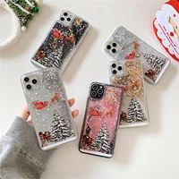 mobile phone case christmas tree santa claus print cellphone case phone protective cover for iphone