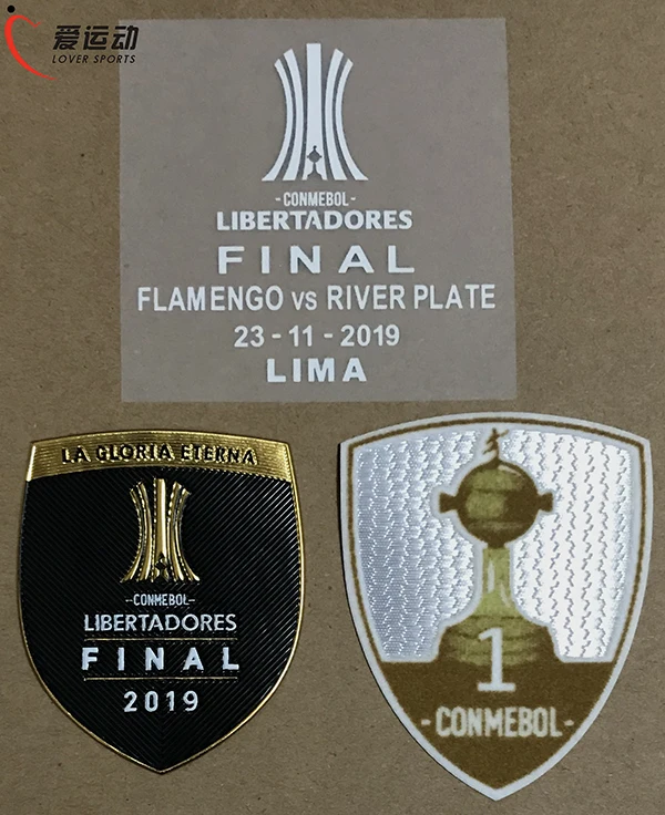 Детали финала фламенко 2019 COPA LIBERTADORES набор патчей КОНМЕБОЛ либрадорес финальная