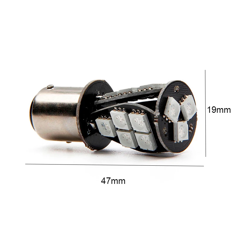 1 шт. 1157 BAY15D P21/2,5 Вт 18SMD COB светодиоды с CANBUS ОШИБОК тормозной Хвост автомобиля лампочки высокой мощности Автомобильная Парковка лампа DC12V