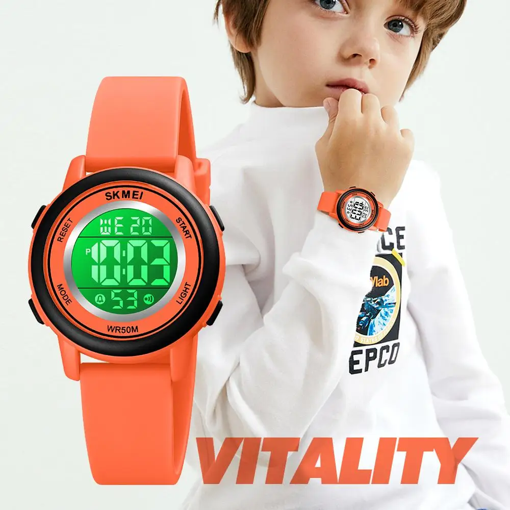 

SKMEI 1721 Military Kids Sport Digital Watch Waterproof Electronic Wristwatch Stopwatch Children Boys Girls Gift Clock Drop Ship