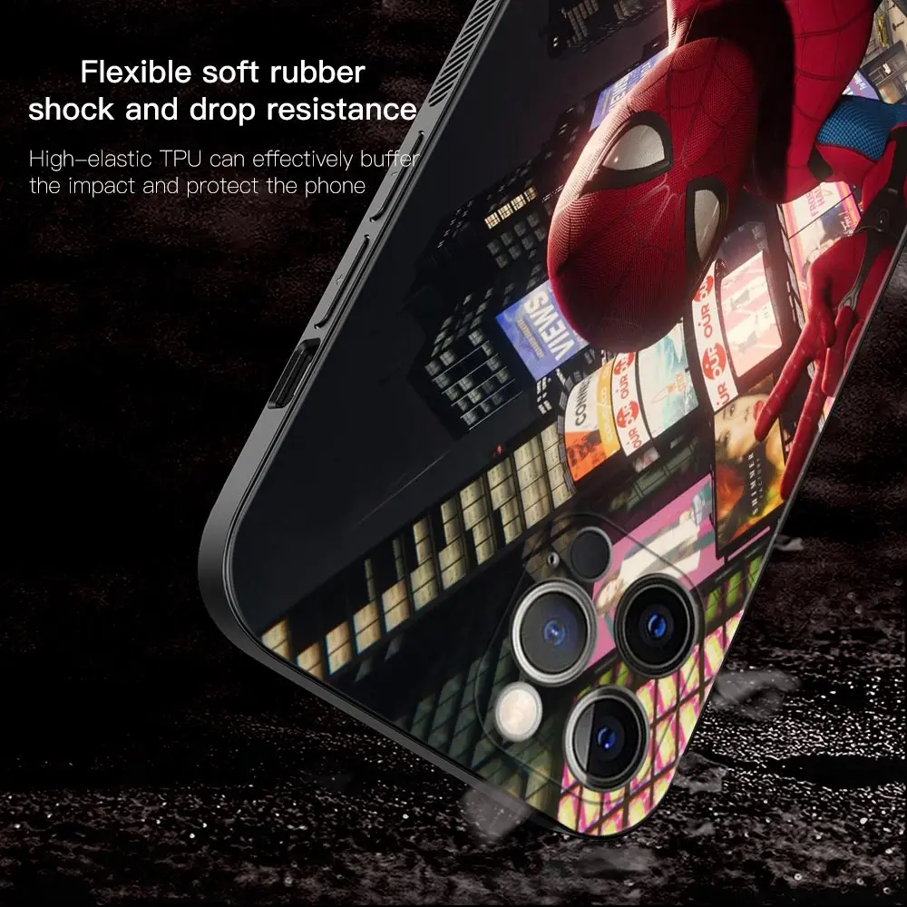 Phone Case For iPhone 14 11 13 12 Pro Max Mini X XR XS Max 6 6S 7 8 Plus Marvel Iron Man SpiderMan No Way Home Venom