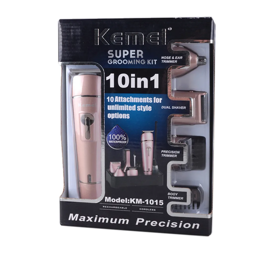 

Unisex Metal Professional Hair Clipper Electric Cordless Hair Grooming Home Haircut For Face Beard Moustache Barber Nose Hair