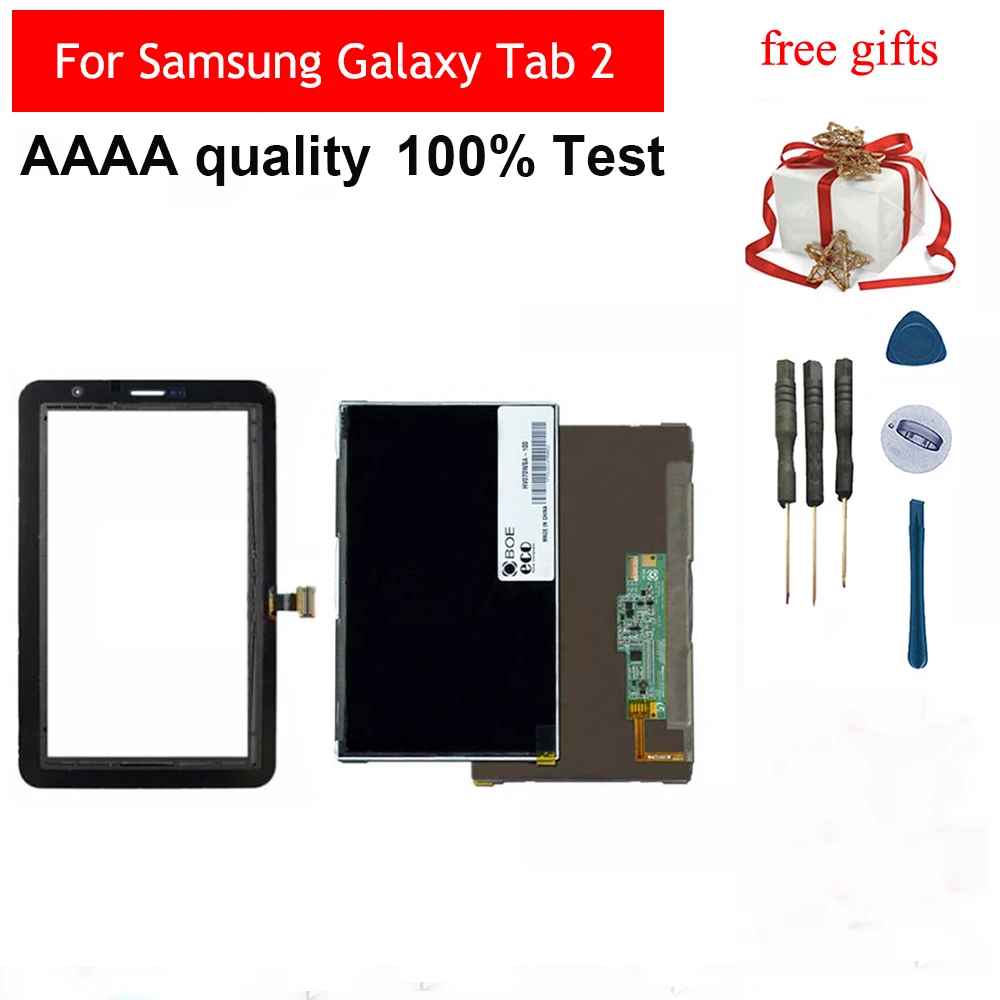 Для samsung Galaxy Tab 2 P3100 P3110 черный/белый сенсорный экран сенсор дигитайзер стекло + ЖК