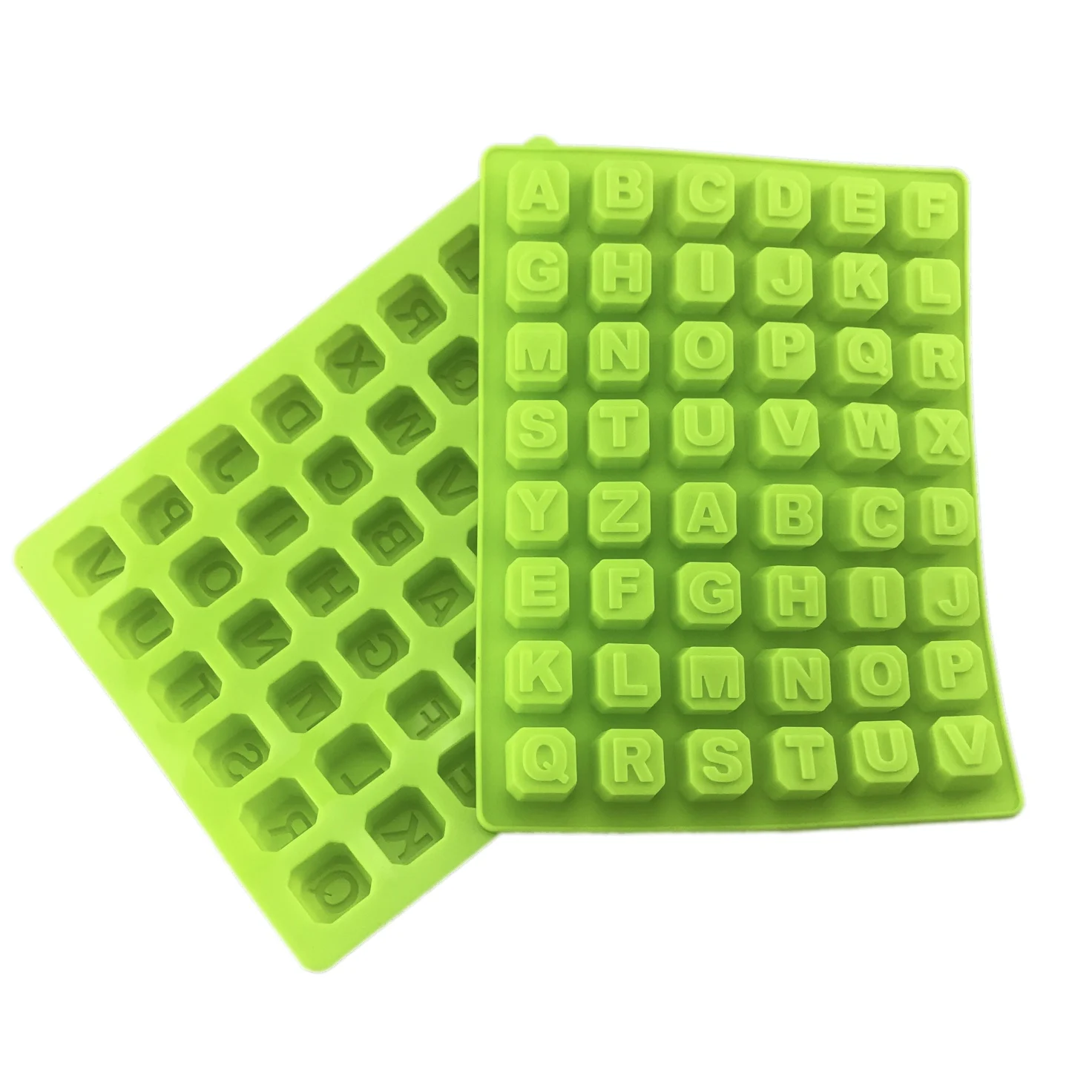 48 полость буквы квадратная форма кубик льда шоколадная силиконовая помадка