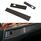 Стайлинг автомобиля, подставка для стакана для воды из натурального углеродного волокна, центральное управление, отделка панели для BMW 5 серии E60 E61 04-10