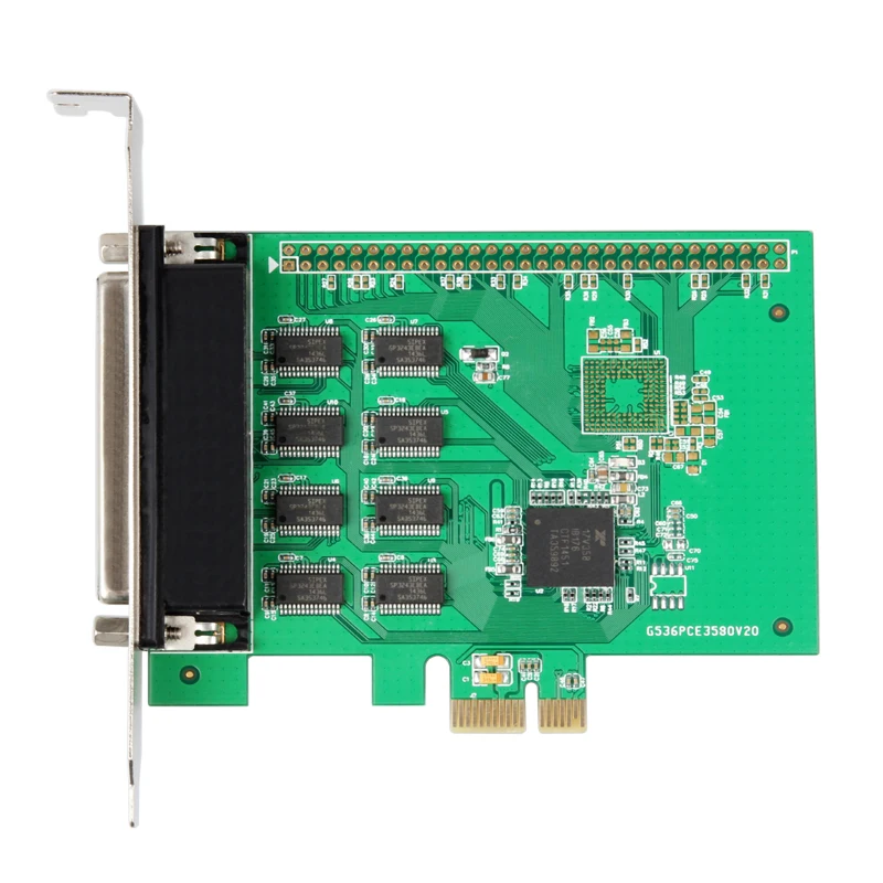 Плата расширения QINDIAN PCI Express на чипы RS 232 XR17V358 PCIE 8-портовая серийная карта