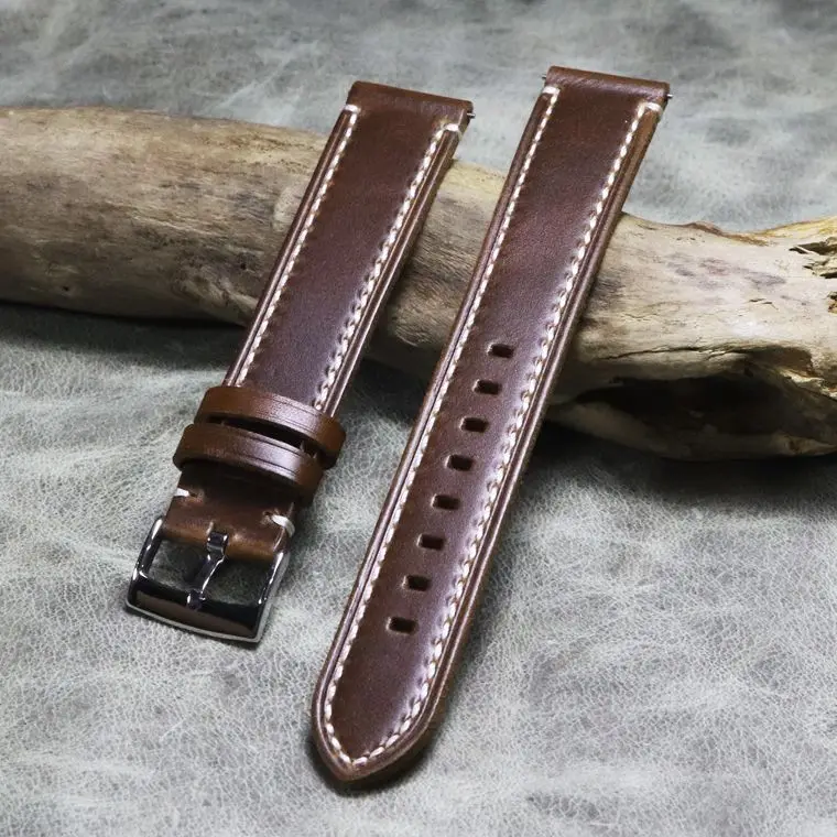 

Ремешок удлиняющий для наручных часов из быстросъемной воловьей кожи, ремешок 20 мм 22 мм, цепочка для механических часов, тонкий ремешок для наручных часов 135 + 90 мм