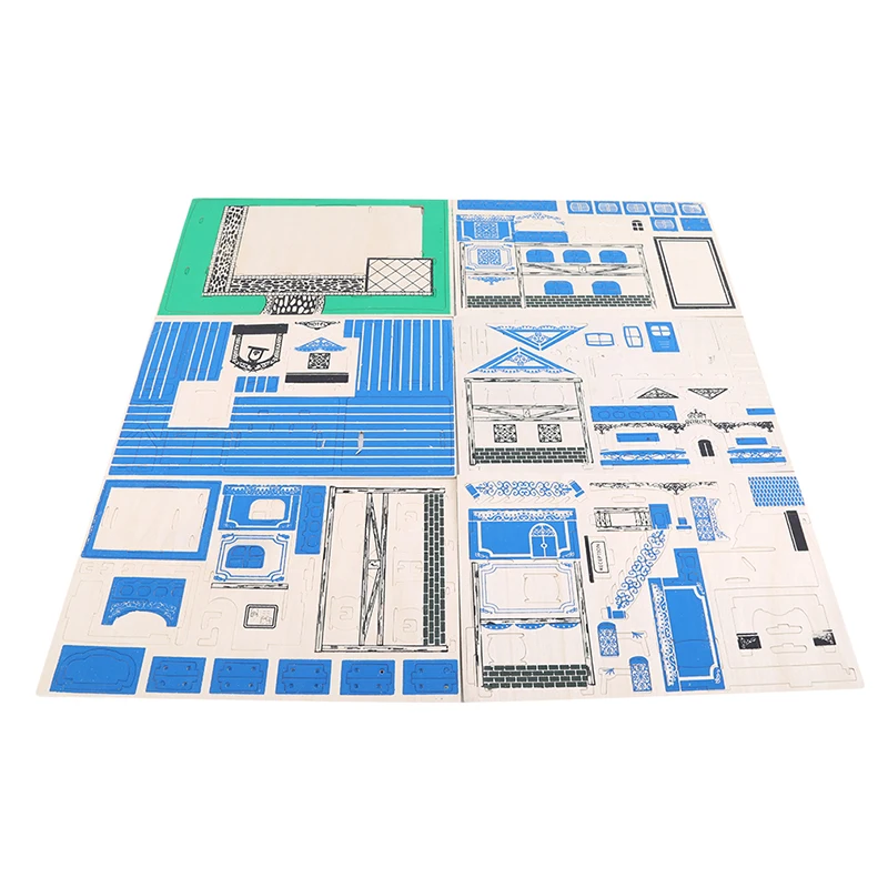 

3D Wooden Model Toys Simulation Cabin In The Woods Building Model for Children DIY Handmade Wooden Exquisite Safety Toys