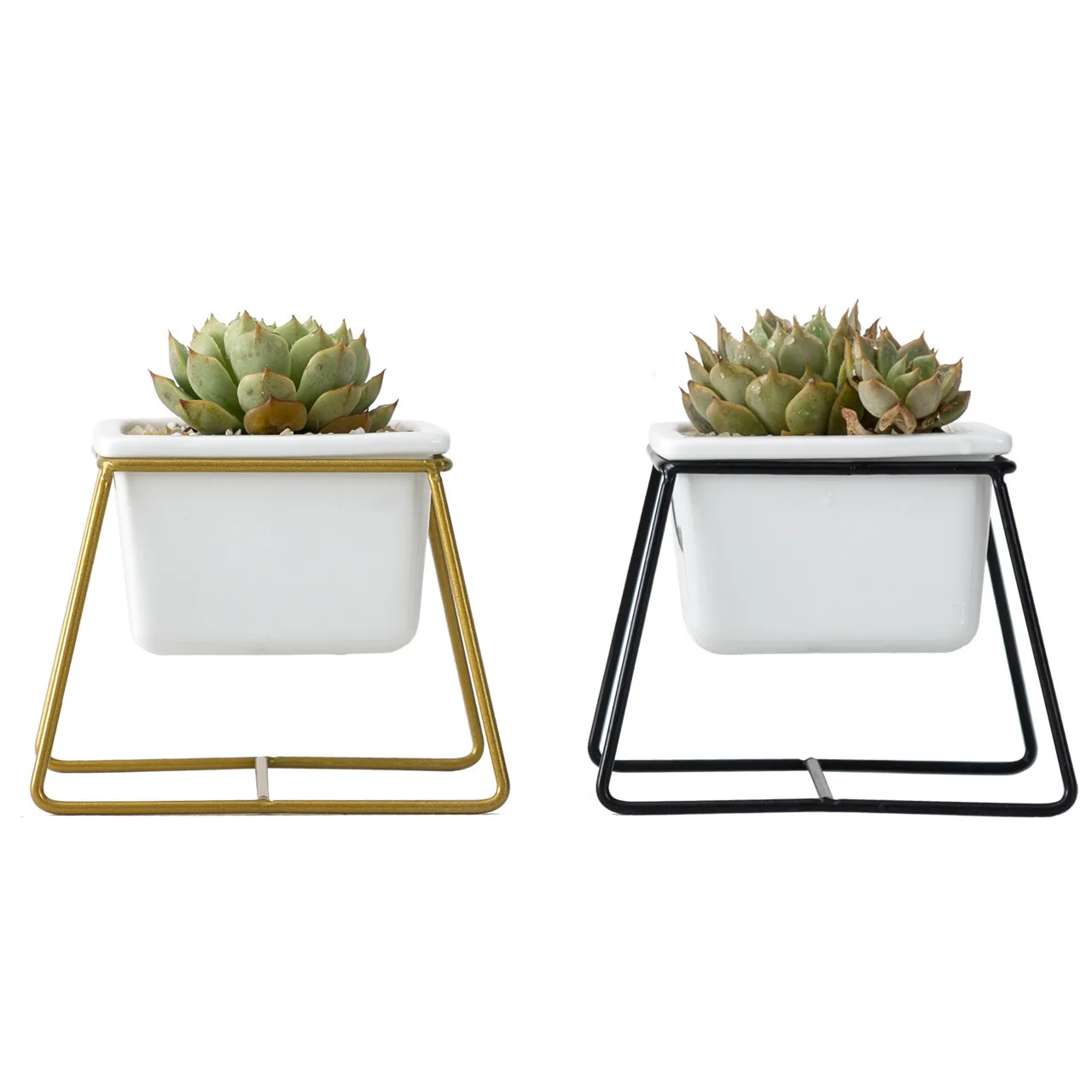 Скандинавский цветочный горшок керамическая квадратная трапециевидная