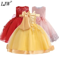 2021 kids tutu birthday princess party dress for girls infant lace children bridesmaid elegant dress for girl baby girls clothes