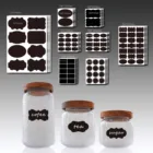 Кухонная банка для хранения, маленькие украшения, маркер с белым мелком, водонепроницаемые повторно используемые банки, стеклянные бутылки, этикетки для меловой доски для домашнего декора