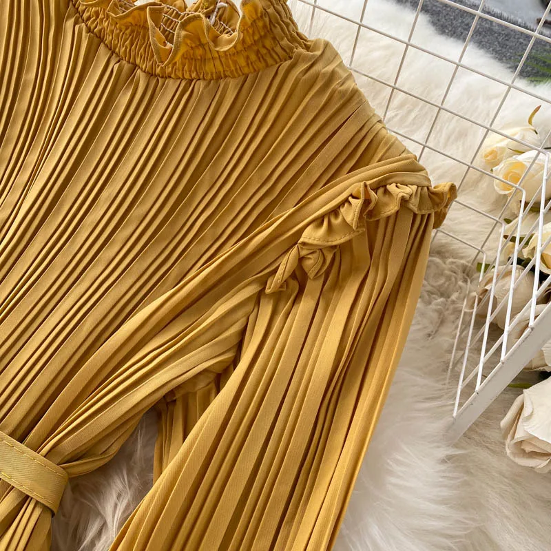 Женское платье с воротником Питер Пэн повседневное однотонное Элегантное