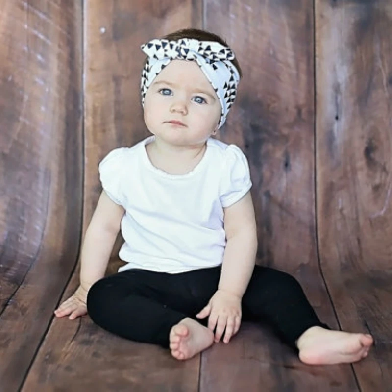 Boho для новорожденных украшение детей повязка на голову малышей эластичная чалма